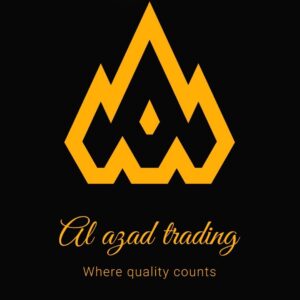 Al Azad Trading gold and black geometric logo, florist and flower shop opposite Centrepoint, Al Khuwair, Muscat