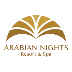 Arabian Nights Resort and Spa logo, luxury desert resort Wahiba Sands Oman