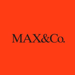 MAX&Co. logo, Italian women's fashion brand at Panorama Mall, Al Ghubra Street, Bowsher, Muscat