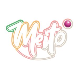 Meito Café colourful script logo, bubble tea and café with multiple branches across Muscat