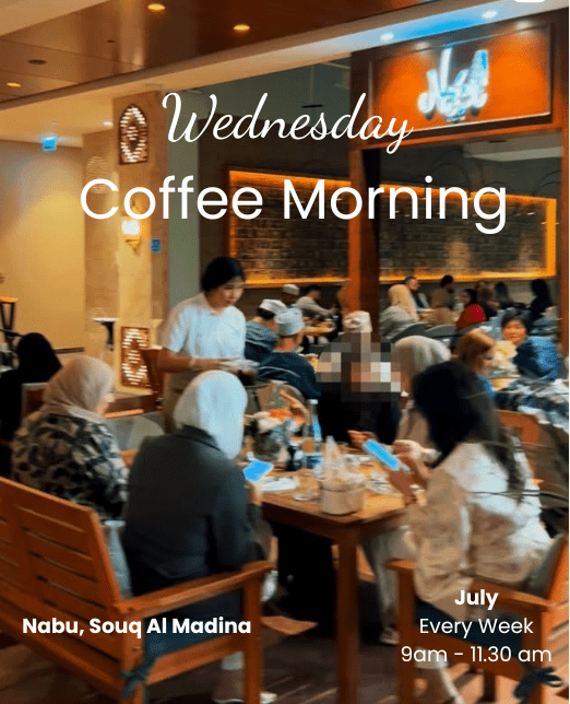 Wednesday Coffee Morning — Nabu Cafe, Souq Al Madina, Muscat